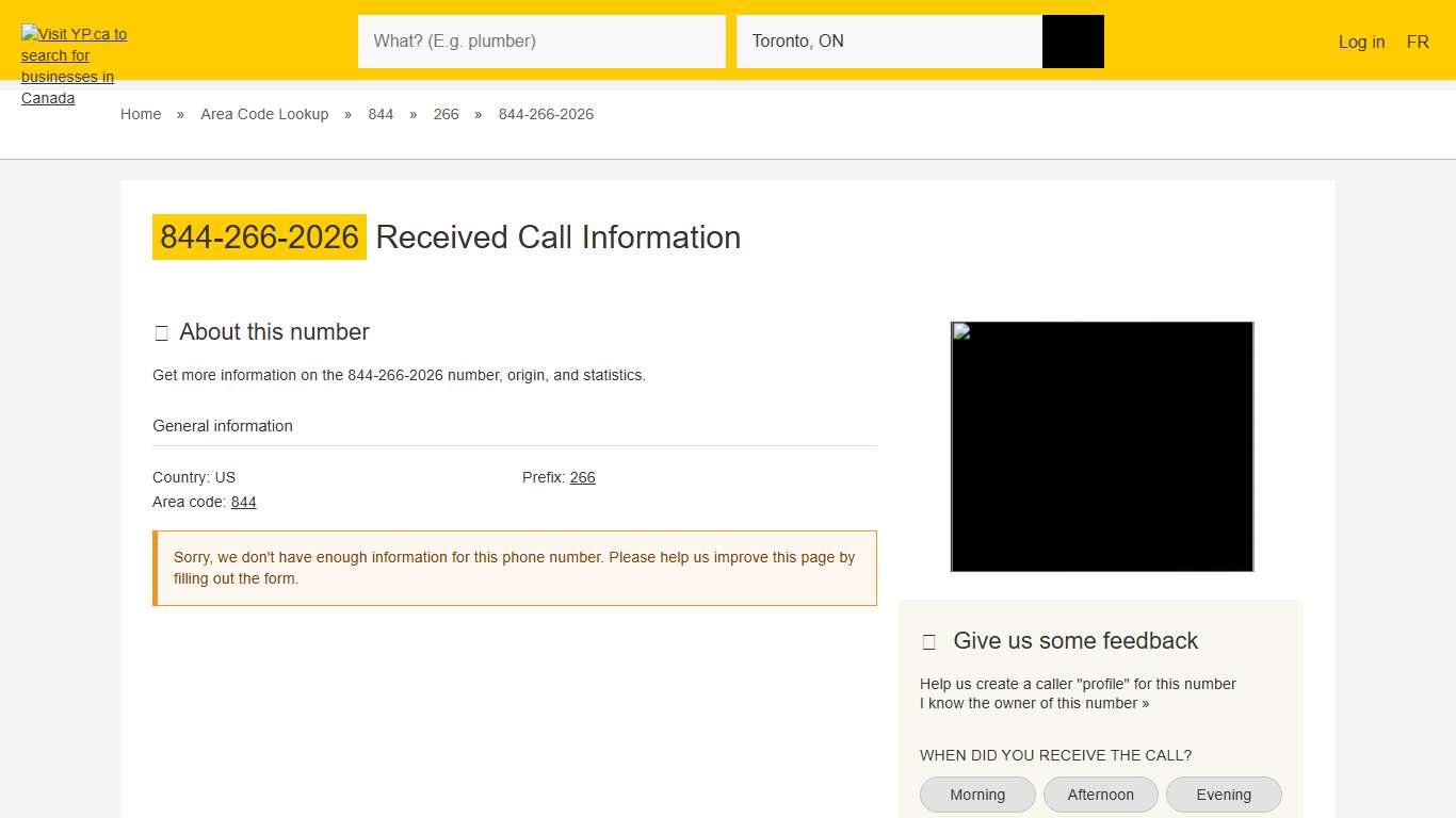 844-266-2026 | 18442662026 Who called | YP.ca