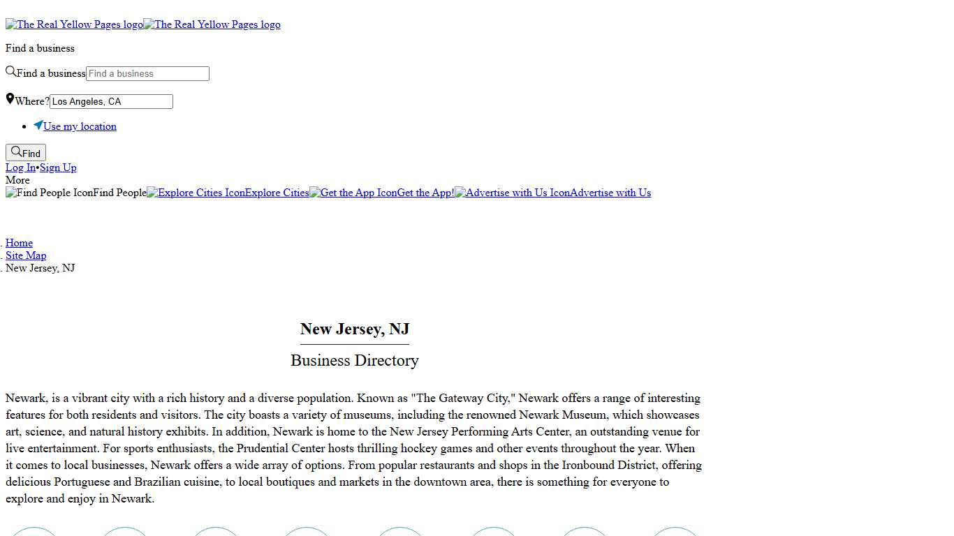 New Jersey, NJ Business Directory - Local Small Business Listings - The Real Yellow Pages®